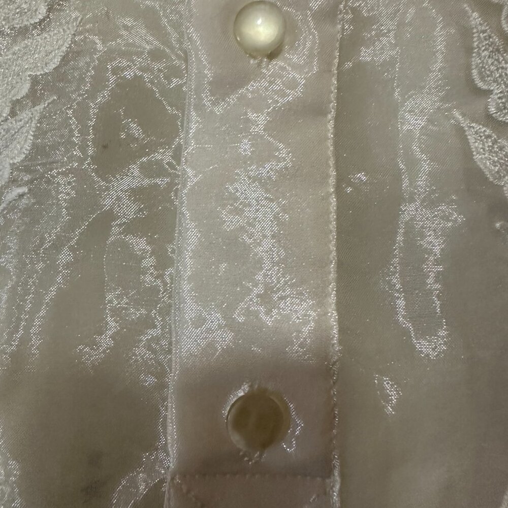 Philippines Filipino Barong Floral Design Men's Long Sleeve Barong Size XL-2XL - Picture 3 of 7